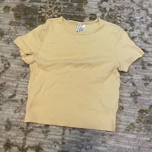 Divided yellow t-shirt